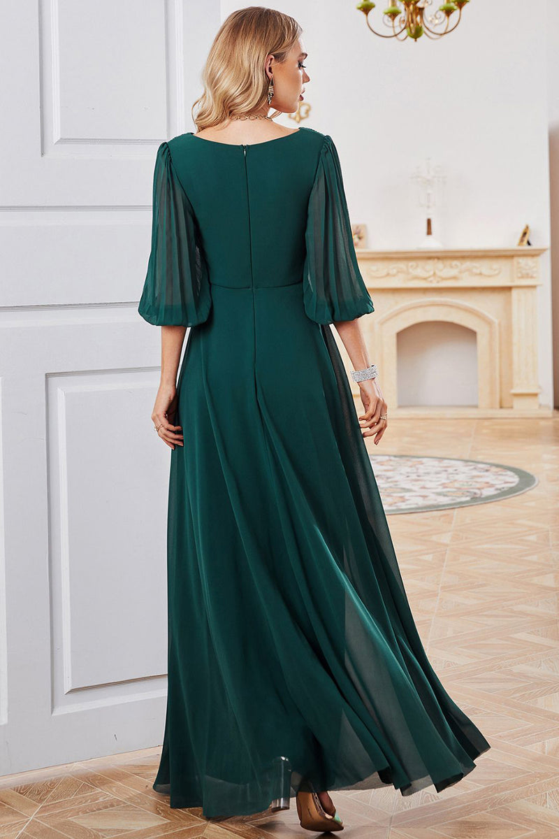 Emerald green dress for mother of the bride hotsell