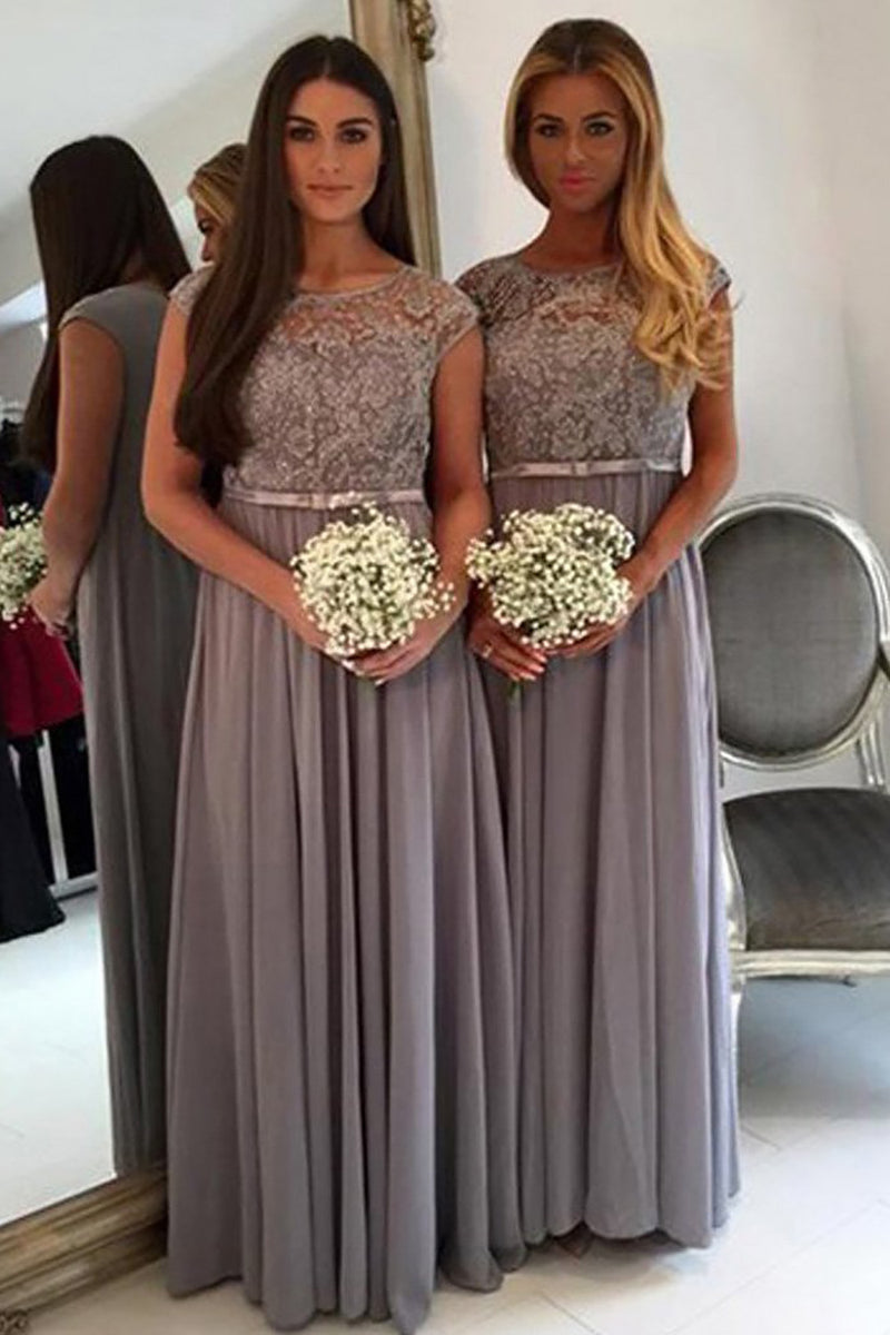 Boat neck hot sale bridesmaid dress