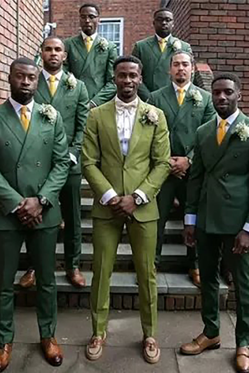 Dark green hot sale wedding tux