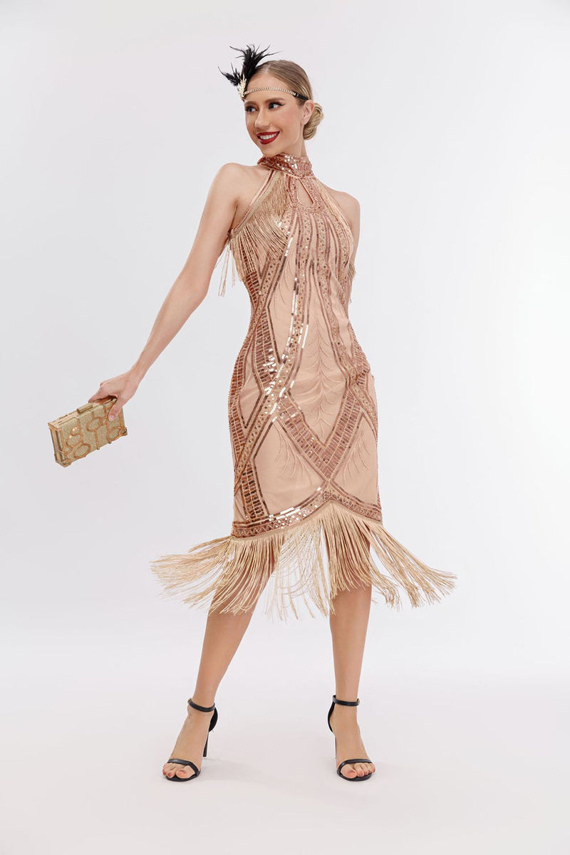 Halter discount flapper dress