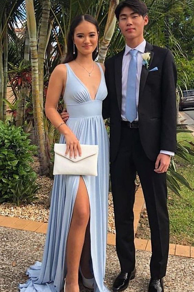 Pale blue dresses for wedding guest best sale