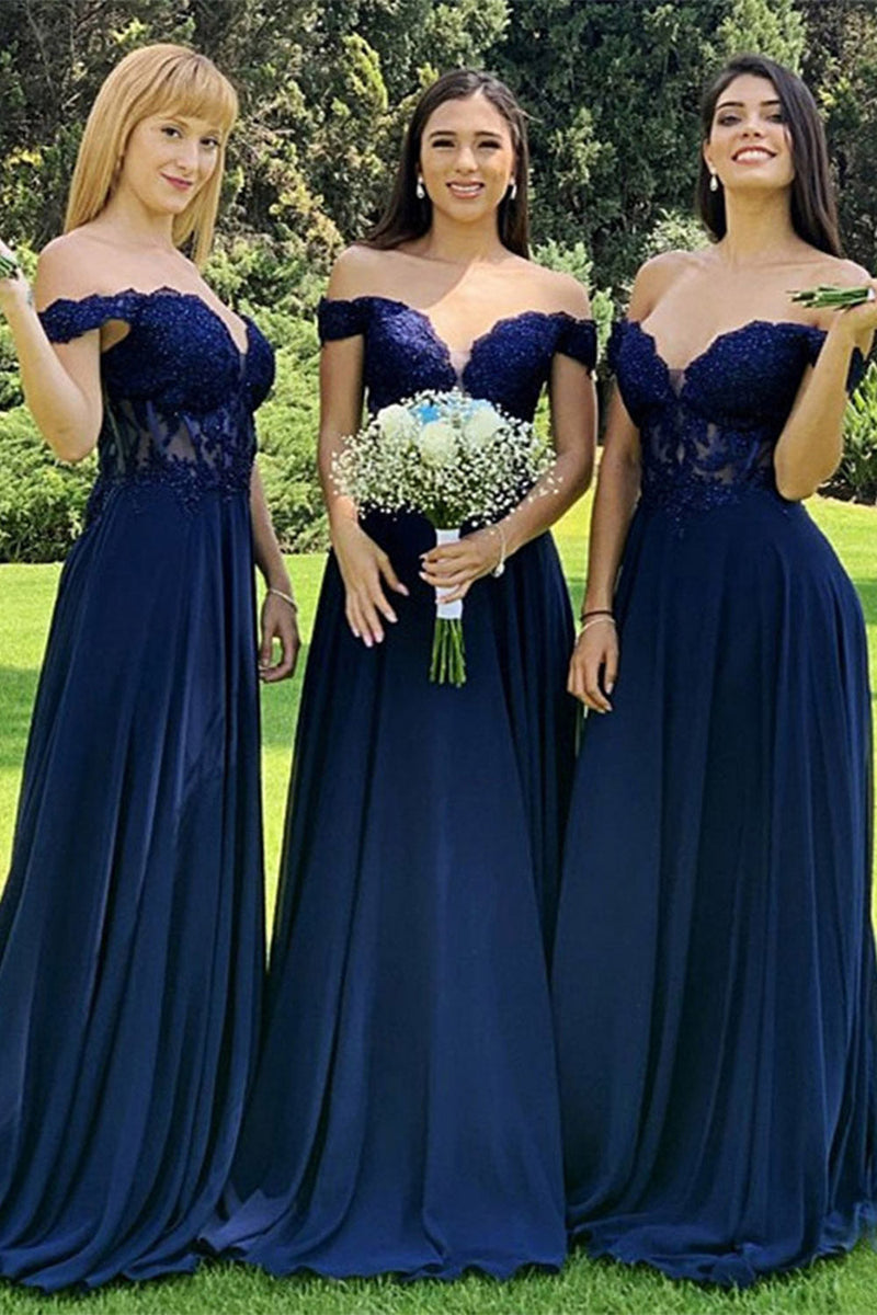 Boho navy bridesmaid dress hotsell