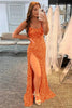 Load image into Gallery viewer, Mermaid Glitter Sequins Sexy Golden Backless Long Prom Dress