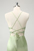 Load image into Gallery viewer, Glitter Green Beaded Appliques Tight Corset Party Dress