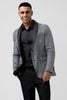 Load image into Gallery viewer, Sparkly Grey Shawl Lapel Two Buttons Men&#39;s Party Blazer