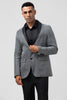 Load image into Gallery viewer, Sparkly Grey Shawl Lapel Two Buttons Men&#39;s Party Blazer