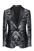 Load image into Gallery viewer, Black Shawl Lapel One Button Men&#39;s Prom Blazer