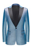 Load image into Gallery viewer, Glitter Grey 2 Piece Peak Lapel One Button Men&#39;s Party Suits