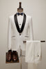 Load image into Gallery viewer, White Shawl Lapel 2 Piece Men&#39;s Prom Suits