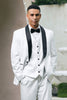 Load image into Gallery viewer, White 3 Pieces Shawl Lapel One Button Men&#39;s Prom Suits