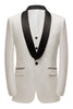 Load image into Gallery viewer, White 3 Pieces Shawl Lapel One Button Men&#39;s Prom Suits