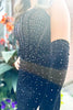 Load image into Gallery viewer, Sparkly Black Tight Beaded Spaghetti Straps Corset Short Prom Dress with Detachable Sleeves