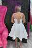 Load image into Gallery viewer, Sparkly White A-Line Sequins Corset Lace-Up Short Prom Dress