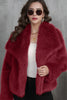 Load image into Gallery viewer, Black Shawl Lapel Short Fitted Faux Fur