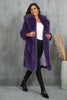 Load image into Gallery viewer, Camel  Notched Lapel Long Faux Fur Long Shaggy Women Coat