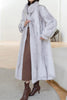 Load image into Gallery viewer, White Fluffy Faux Fur Long Sleeves Long Coat