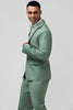 Load image into Gallery viewer, Grey Green Peak Lapel 2 Pieces Men&#39;s Wedding Party Suits