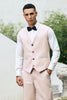 Load image into Gallery viewer, Ivory 3 Pieces Peak Lapel One Button Men&#39;s Prom Suits