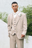 Load image into Gallery viewer, Ivory 3 Pieces Peak Lapel Stripes Men&#39;s Prom Suits