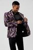 Load image into Gallery viewer, Sparkly Purple Sequins Notched Lapel Men&#39;s Prom Jacket