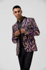 Load image into Gallery viewer, Sparkly Purple Sequins Notched Lapel Men&#39;s Prom Jacket