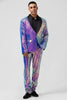 Load image into Gallery viewer, Sparkly Purple Sequins Shawl Lapel 2 Pieces Men&#39;s Prom Suits