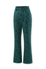 Load image into Gallery viewer, Dark Green 2 Pieces Jacquard Notched Lapel Women Party Suits with Belts