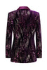 Load image into Gallery viewer, Sparkly Purple Shawl Lapel Sequins Women Prom Blazer