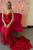 Load image into Gallery viewer, Burgundy Spaghetti Straps Long Corset Prom Dress