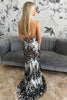 Load image into Gallery viewer, Sparkly Silver Halter Sequins Backless Long Prom Dress