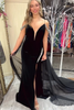 Load image into Gallery viewer, Sparkly Black Flowy Long BeadedProm Dress with Slit