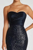 Load image into Gallery viewer, Sparkly Black Mermaid Sweetheart Long Formal Dress