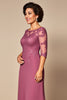 Load image into Gallery viewer, Desert Rose Chiffon Mother of the Bride Dress with Appliques