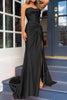 Load image into Gallery viewer, Orange Mermaid Ruched Long Corset Prom Dress with Slit