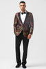 Load image into Gallery viewer, Brown Peak Lapel 2 Pieces One Button Men&#39;s Prom Suits