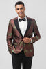 Load image into Gallery viewer, Brown Peak Lapel 2 Pieces One Button Men&#39;s Prom Suits