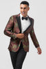 Load image into Gallery viewer, Brown Peak Lapel 2 Pieces One Button Men&#39;s Prom Suits