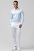 Load image into Gallery viewer, Light Blue Peak Lapel One Button 2 Piece Floral Men&#39;s Prom Suits