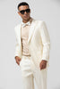 Load image into Gallery viewer, White 2 Piece Pinstriped Men Prom Suits