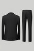 Load image into Gallery viewer, Black Peak Lapel 2 Piece Men Suits