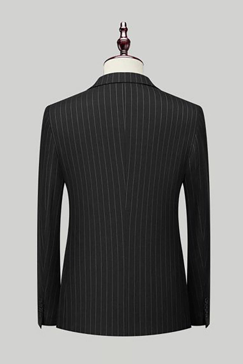 Load image into Gallery viewer, Black Peak Lapel 2 Piece Men Suits