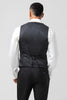 Load image into Gallery viewer, Black Shawl Lapel 3-Pieces Slim Fit Men&#39;s Suits