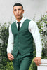 Load image into Gallery viewer, Dark Green 3 Pieces Shawl Lapel Men&#39;s Prom Suits