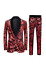 Load image into Gallery viewer, Red Sequins Men&#39;s 2 Pieces Suits