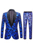 Load image into Gallery viewer, Red Sequins Men&#39;s 2 Pieces Suits