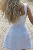 Load image into Gallery viewer, A-line Little White Dress with Lace