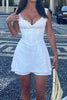 Load image into Gallery viewer, A-line Little White Dress with Lace