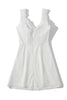 Load image into Gallery viewer, A-line Little White Dress with Lace