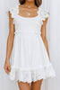 Load image into Gallery viewer, Lovely A-Line White Mini Graduation Dress With Lace