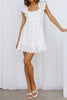 Load image into Gallery viewer, Lovely A-Line White Mini Graduation Dress With Lace